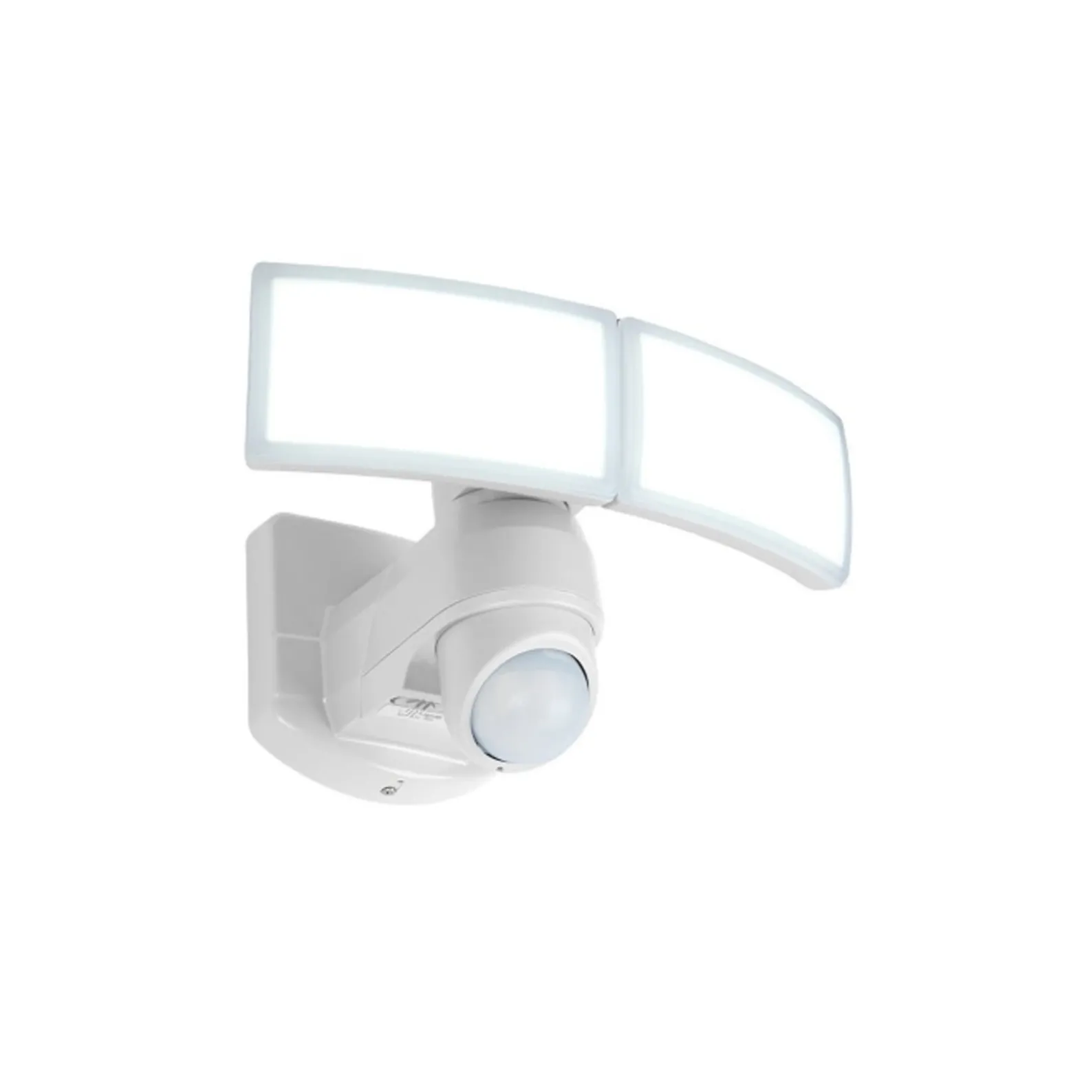 LED-anturilla varustettu ulkoseinävalaisin ARC, valkoinen, 28 cm, 2-lamppuinen,