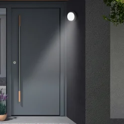 LED-anturi ulkoseinävalaisin Dortmund Ø17cm musta