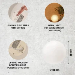 LED-aurinko-akkuvalo Busso valk., himmennyssensori
