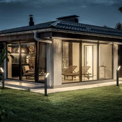 LED-aurinkoenergialla toimiva maapiikkavalo 3796015, musta, muovi, CCT-arvo