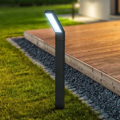 LED-aurinkoenergialla toimiva maapiikkavalo 3796015, musta, muovi, CCT-arvo