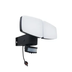 LED-aurinkoenergialla toimiva ulkoseinävalaisin Duplex, 2-valo, kulma-asennus