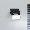LED-aurinkoenergialla toimiva ulkoseinävalaisin Luton Sensor, musta, W 19