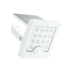 LED-aurinkoenergialla toimiva ulkoseinävalaisin Luton Sensor, valkoinen,
