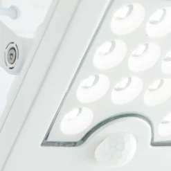LED-aurinkoenergialla toimiva ulkoseinävalaisin Luton Sensor, valkoinen,