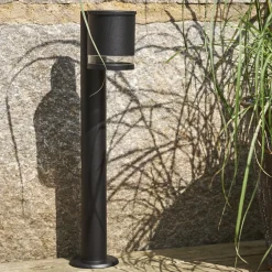 LED aurinkojalustavalaisin Vienna, musta, metalli, korkeus 50 cm
