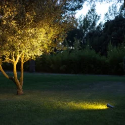 LED-aurinkokohdevalaisin OJE, harmaa, himmennettävä päivänvalosensori ajastin