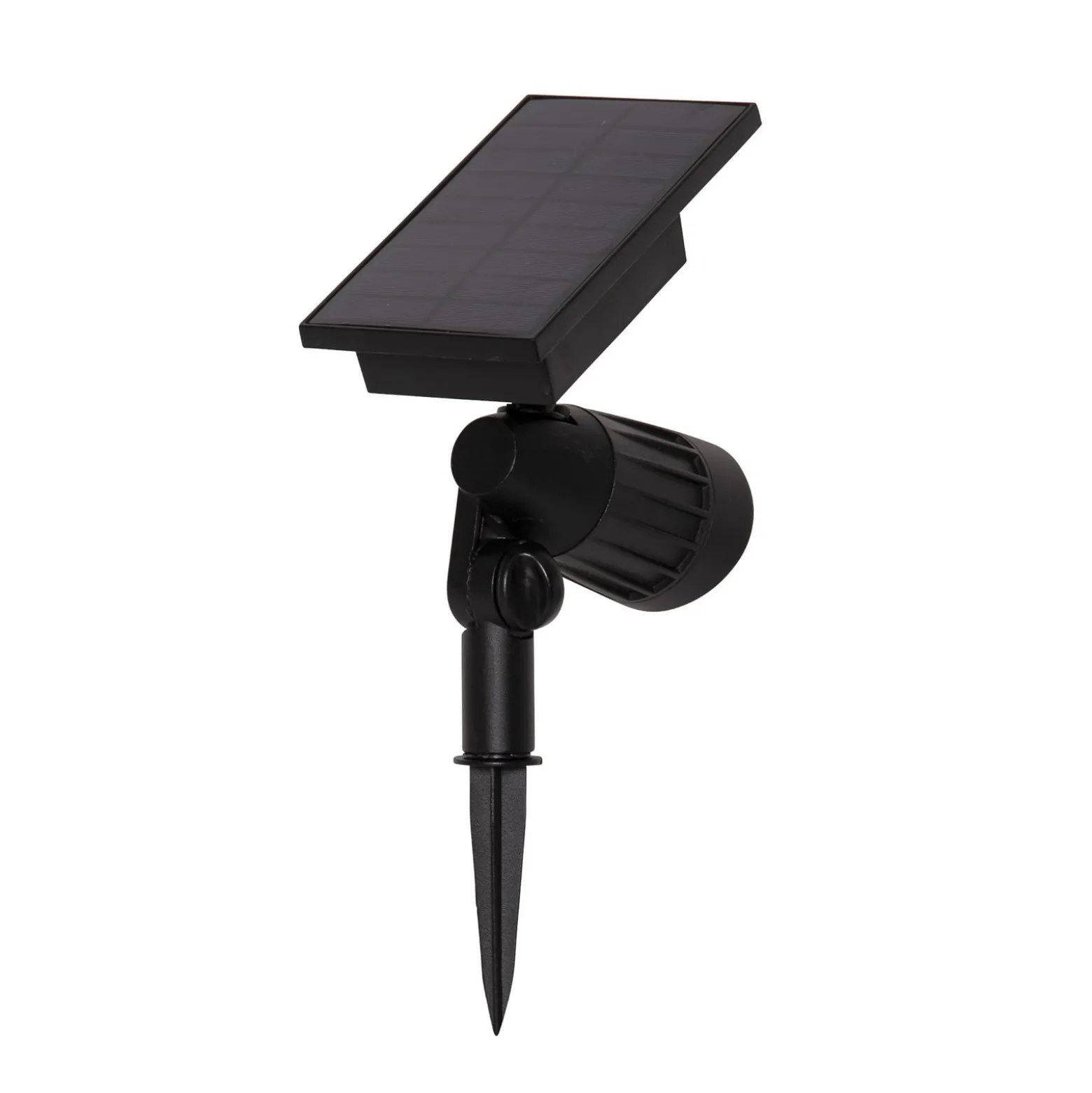 LED-aurinkokäyttöinen kohdevalaisin Powerspot 19 cm RGBW, 80 lm, musta, maakiila