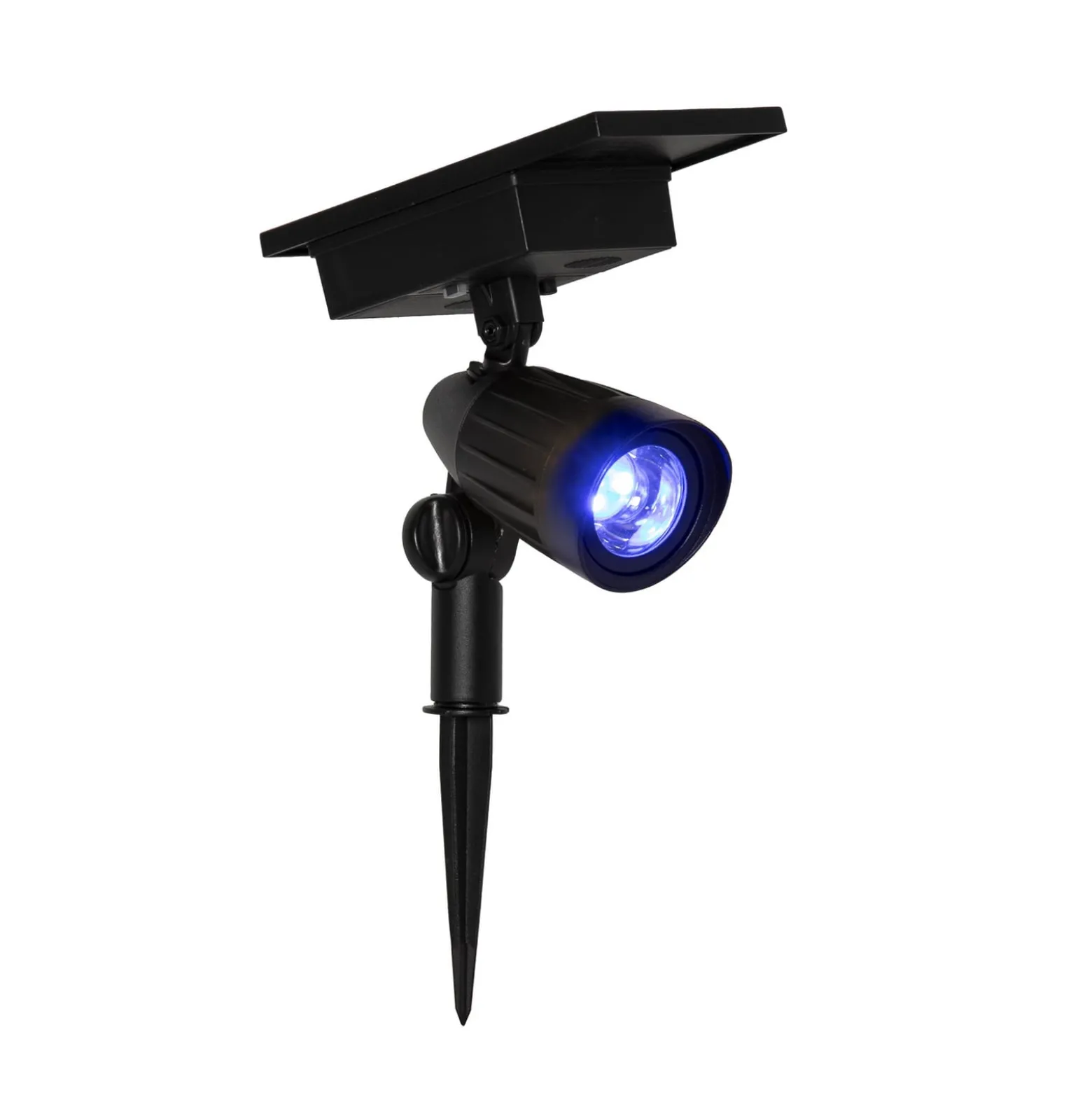 LED-aurinkokäyttöinen kohdevalaisin Powerspot 19 cm RGBW, 80 lm, musta, maakiila