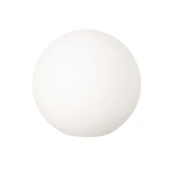LED-aurinkokäyttöinen ulkovalaisin Dabus, Ø 30 cm, pallo, valkoinen, akryyli