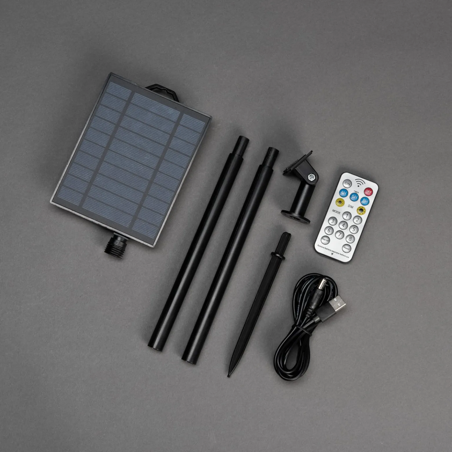 LED-aurinkokäyttöinen valoketju juhliin, 7 W, keltainen, IP44, 1800 K