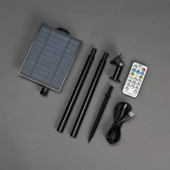 LED-aurinkokäyttöinen valoketju juhliin, 4,2 W, keltainen, IP44, 1800 K