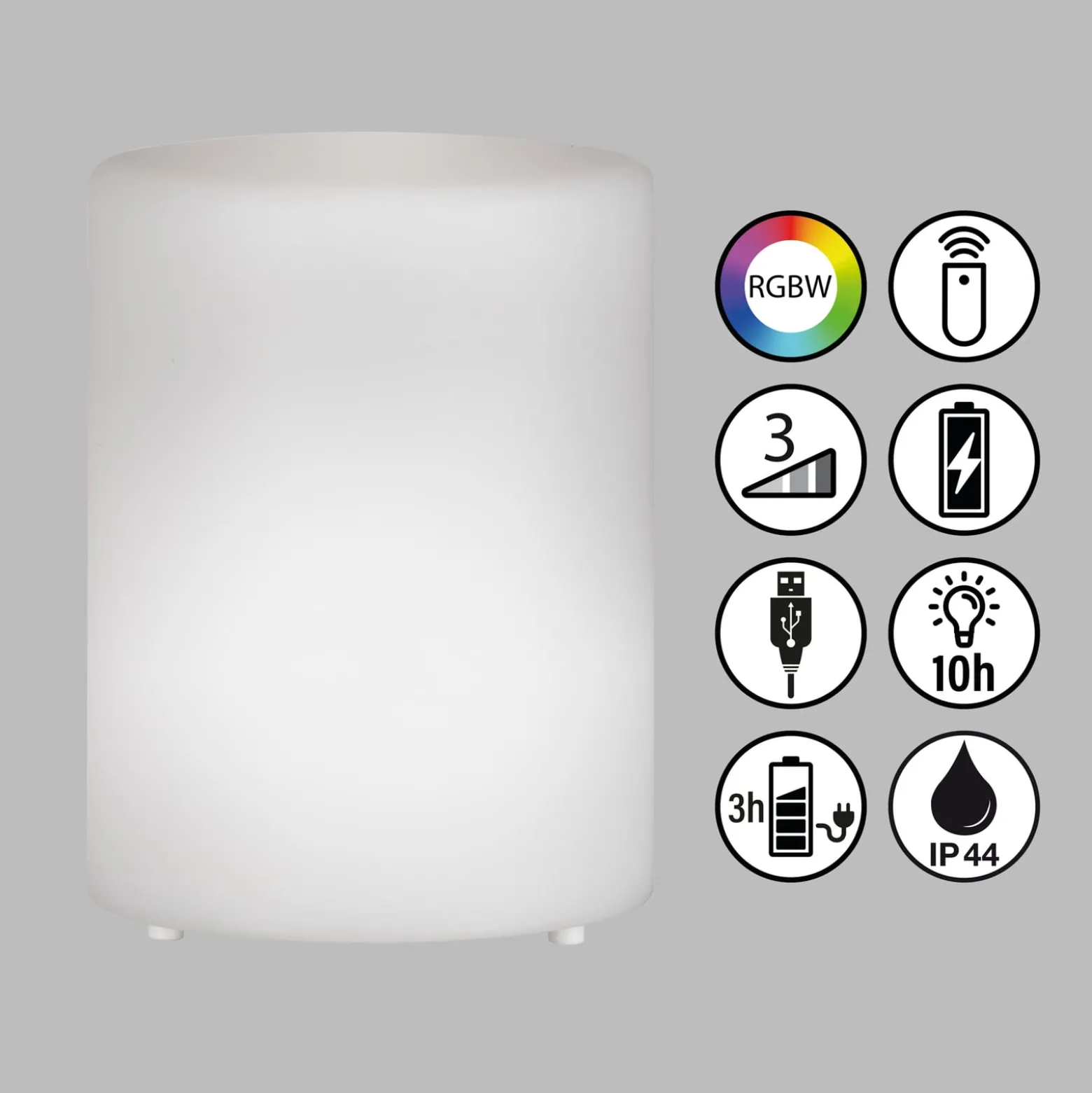 LED-aurinkolamppu Ceppo 3000K RGB himmennys