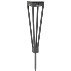 LED-aurinkolamppu Tinka, 52 cm korkea, harmaa
