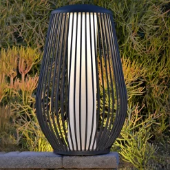 LED-aurinkolyhty Mandaley, sensori, harmaa