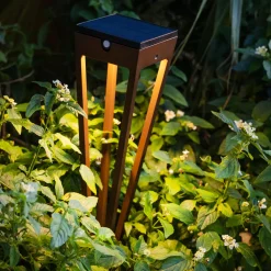LED-aurinkolyhty Tinka, korkeus 52 cm, corten