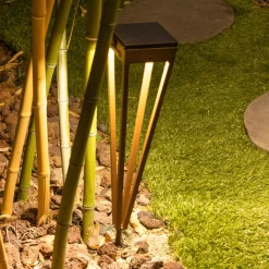 LED-aurinkolyhty Tinka, korkeus 52 cm, corten