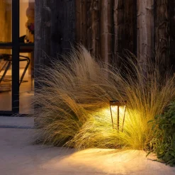 LED-aurinkolyhty Tinka, korkeus 52 cm, corten
