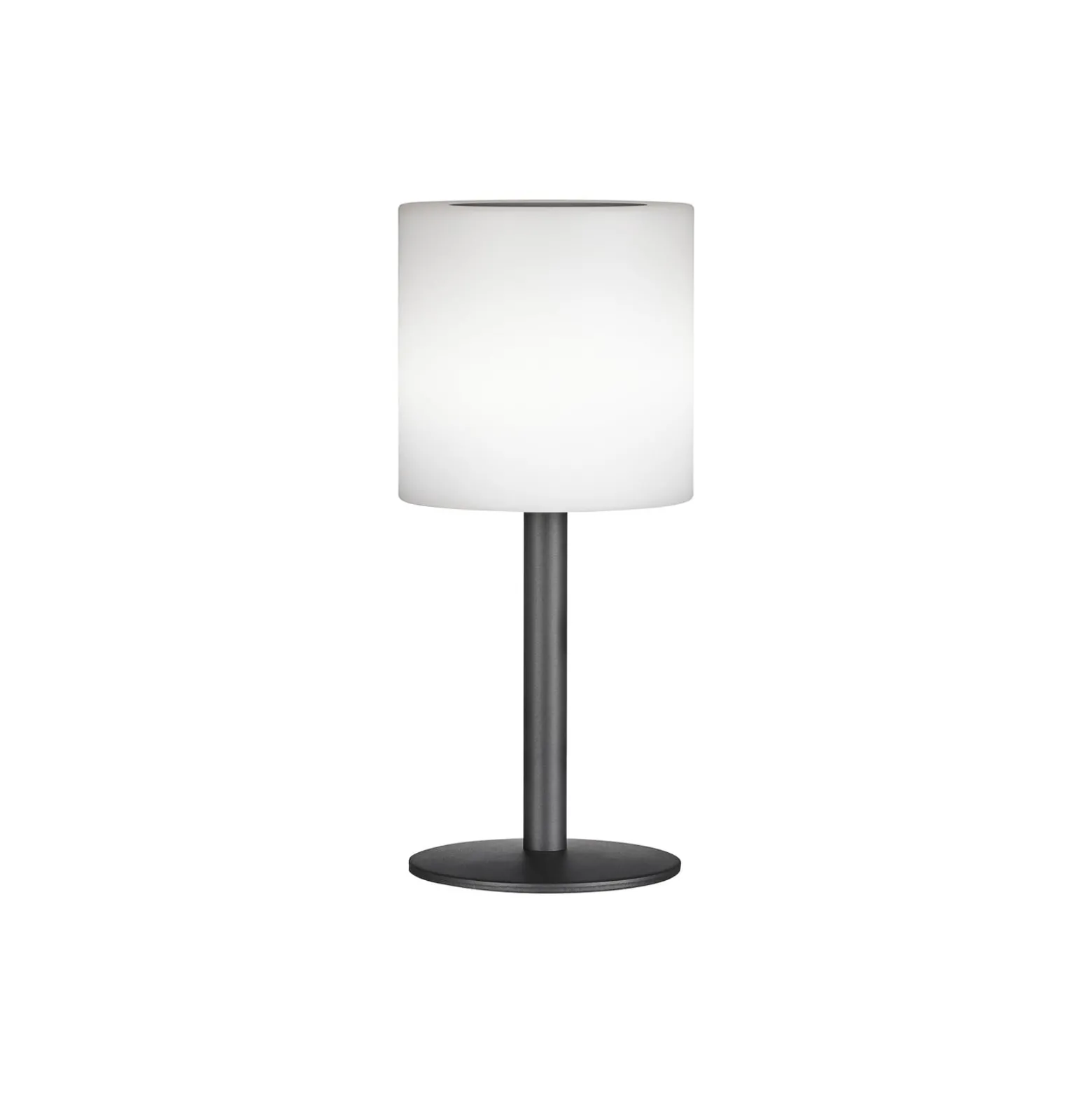 LED-aurinkopöytälamppu Lesina hiekan/valkoinen