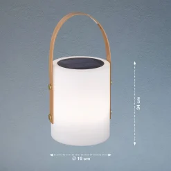 LED-aurinkopöytävalaisin Bari, RGB-värinvaihto