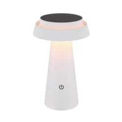 LED-aurinkopöytävalaisin 36624, valkoinen, ladattava akku, CCT, IP54,