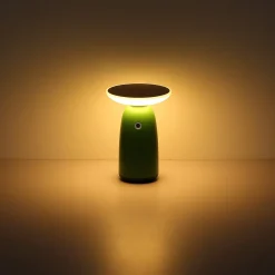 LED-aurinkopöytävalaisin 36625, vihreä, metalli, 23 cm, himmennettävä