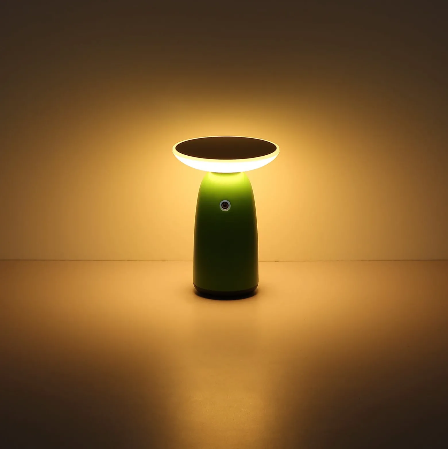 LED-aurinkopöytävalaisin 36625, vihreä, metalli, 23 cm, himmennettävä