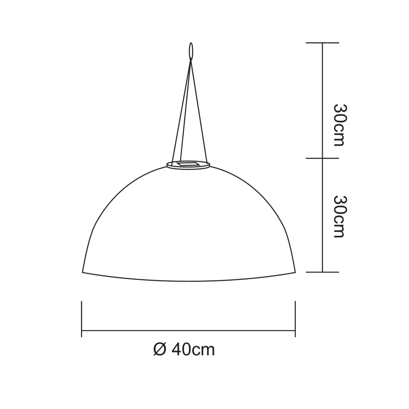 LED aurinko riipusvalaisin 33982, valkoinen, pellava, muovi