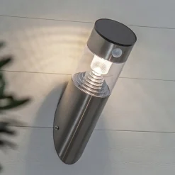 LED-aurinkoseinävalaisin Marbella liiketunnistimella