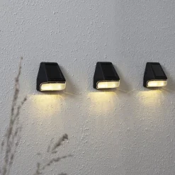 LED-aurinkoseinävalaisin Wally Mini, 3 kpl:n sarja