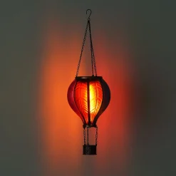 LED-aurinkovalaisin 36136B Kuumailmapallo, värikäs, muovia