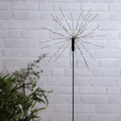 LED-aurinkovalaisin Firework maapiikillä, 100 cm
