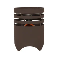 LED-aurinkovalaisin Marron, korkeus 25 cm, ruskea, metalli, USB-C