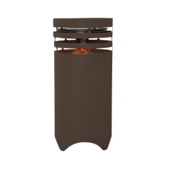 LED-aurinkovalaisin Marron, korkeus 40 cm, ruskea, metalli, USB-C