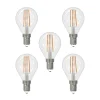 LED-filamenttilamppu E14 4W 2700K pisara him. 5x
