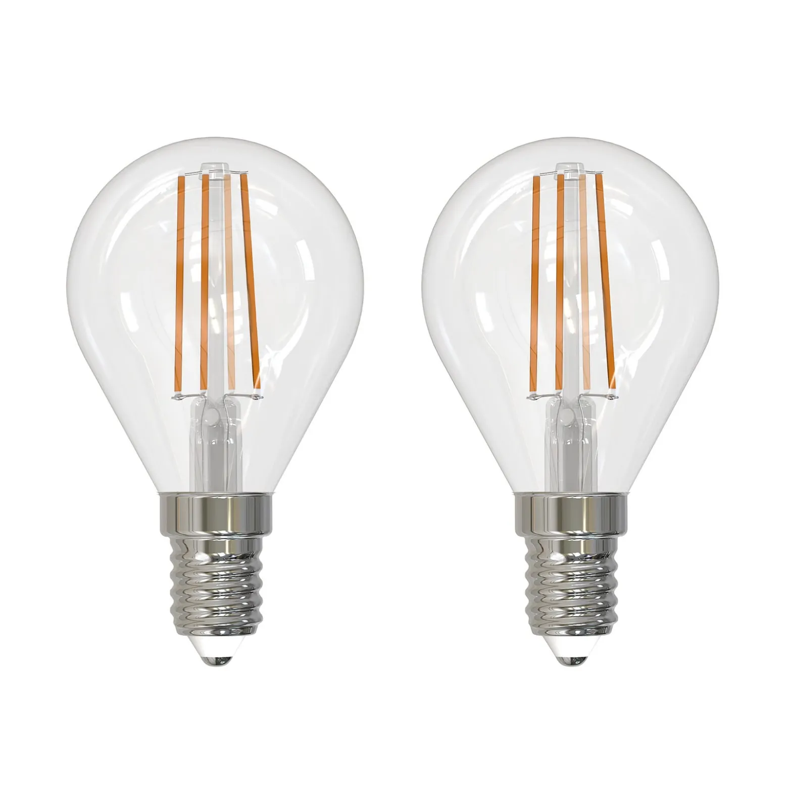 LED-filamenttilamppu E14 4W 2700K pisara him. 2x