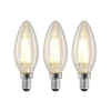 LED-filamenttilamppu E14 4W 827 kynttilä him., 3x