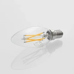LED-filamenttilamppu E14 4W 827 kynttilä him., 3x
