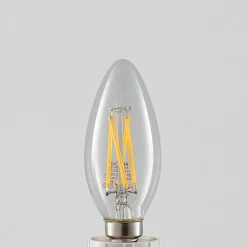 LED-filamenttilamppu E14 4W 827 kynttilä him., 3x