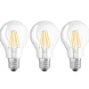 LED-filamenttilamppu E27 7W, lämmin valkoinen, 3 kpl:n sarja