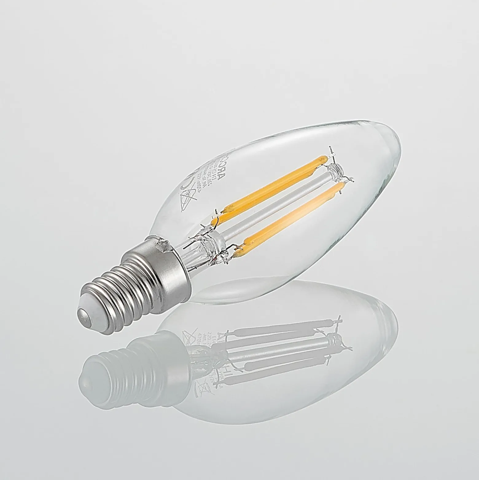 LED-filamenttilamppu E14 4W 827 3-vaihehimmen, 3x