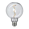 LED-Globe G95 E27 1 W 2 200 K filamenttioptiikka