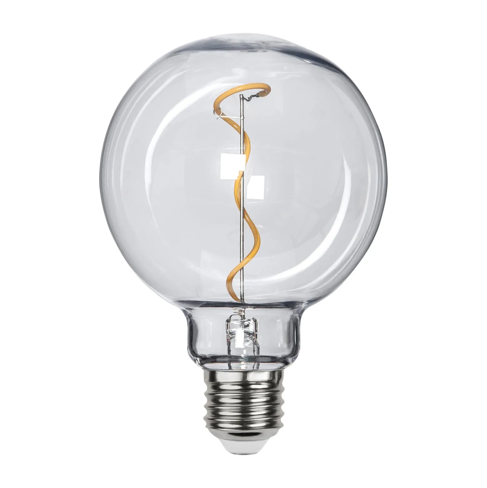 LED-Globe G95 E27 1 W 2 200 K filamenttioptiikka