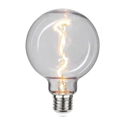 LED-Globe G95 E27 1 W 2 200 K filamenttioptiikka