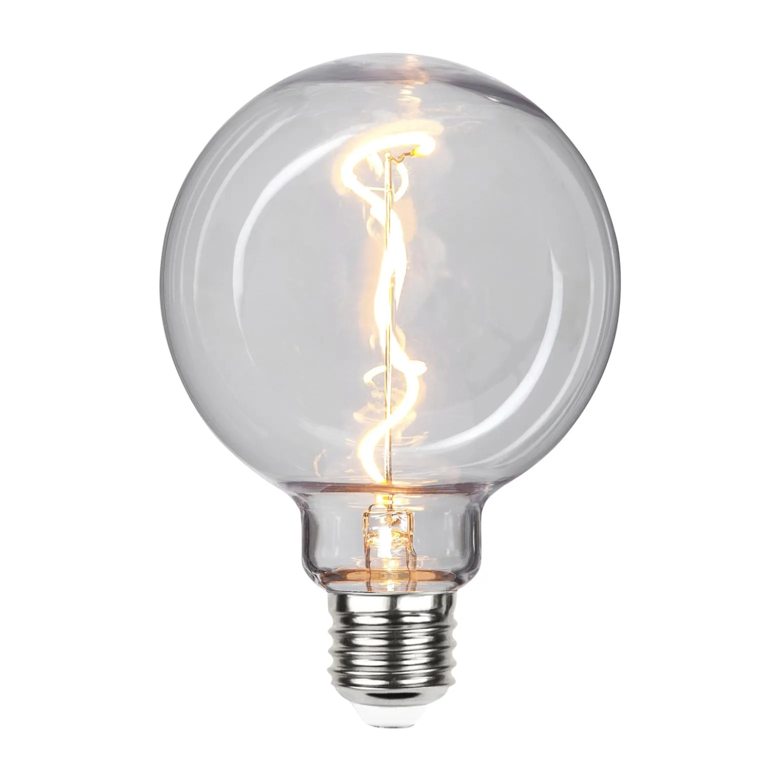 LED-Globe G95 E27 1 W 2 200 K filamenttioptiikka