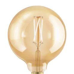 LED-globe-lamppu E27 G125 4W 1700 K filament kulta