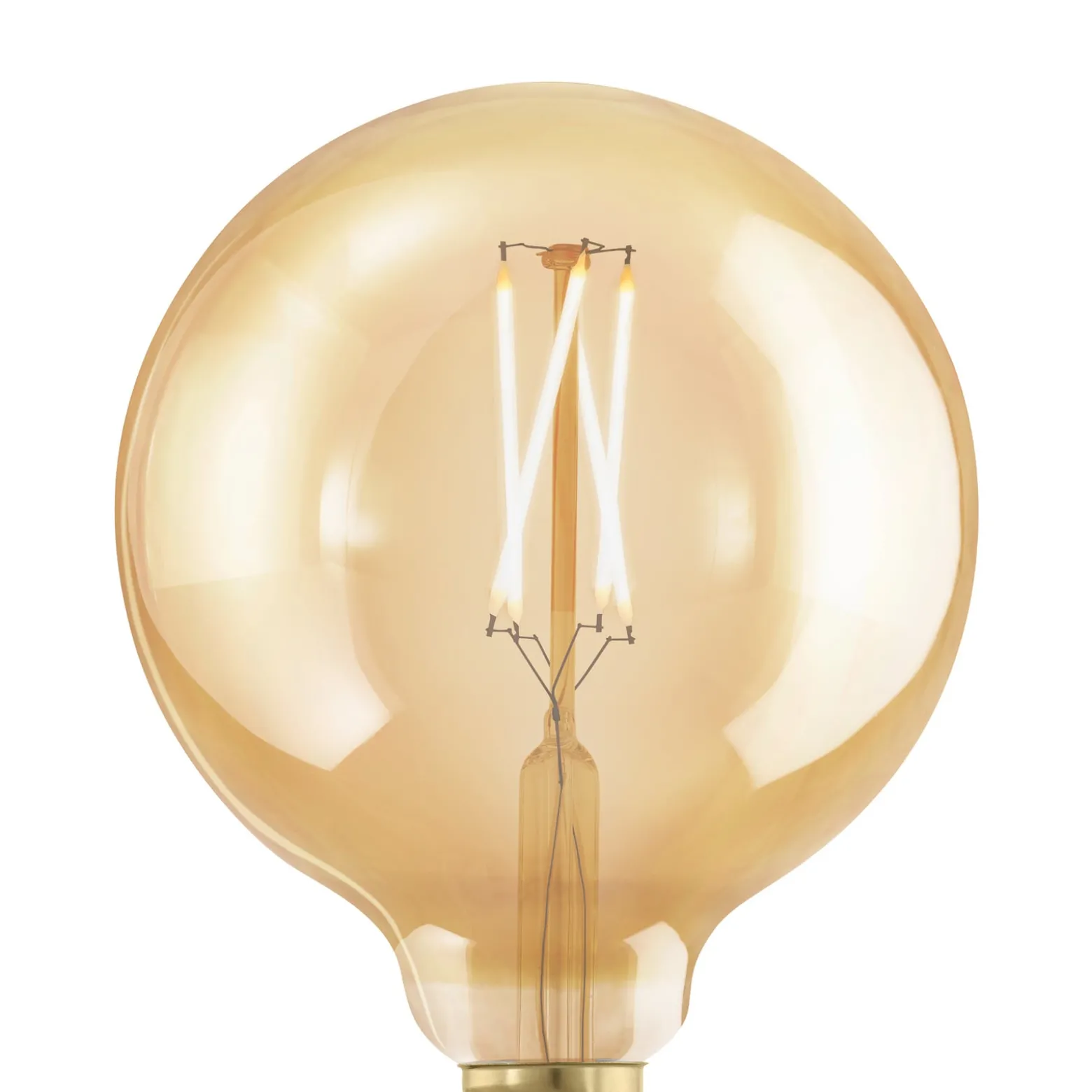 LED-globe-lamppu E27 G125 4W 1700 K filament kulta