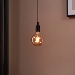 LED-globe-lamppu E27 G125 4W 1700 K filament kulta