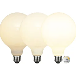 LED-globe-lamppu E27 G125 7,5W 3-step-dim, opal