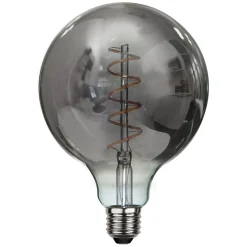 LED-globe-lamppu E27 2W G125 Decoled Spiral Smoke